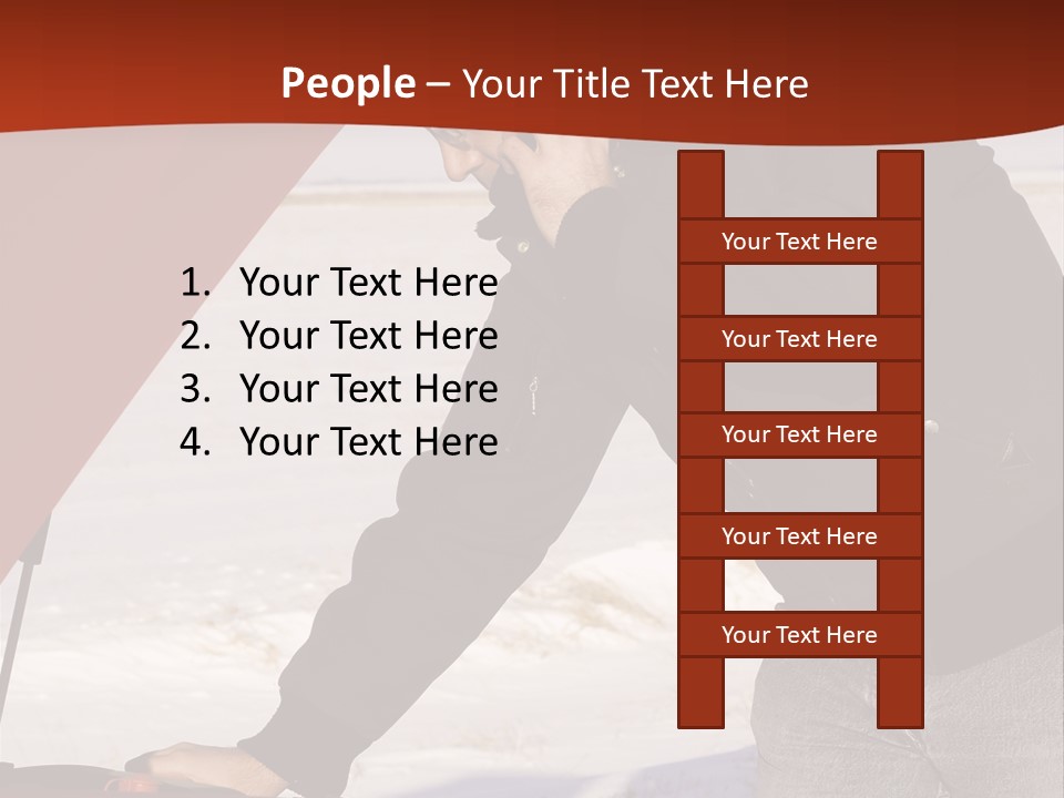 Unhappy Jeans Snow PowerPoint Template