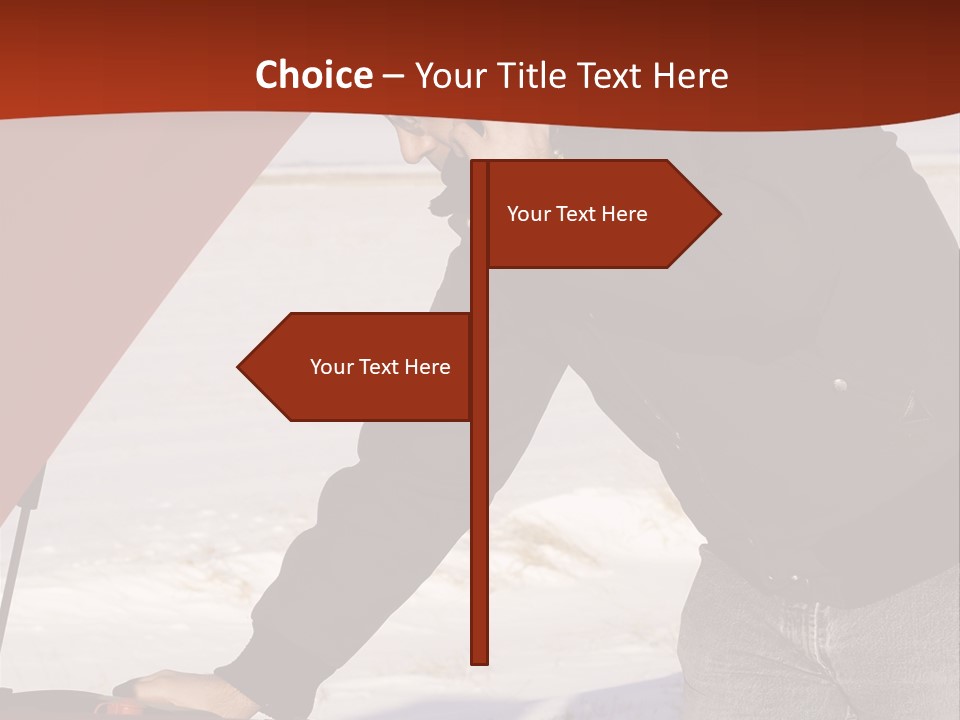 Unhappy Jeans Snow PowerPoint Template