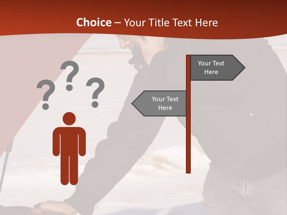 Unhappy Jeans Snow PowerPoint Template