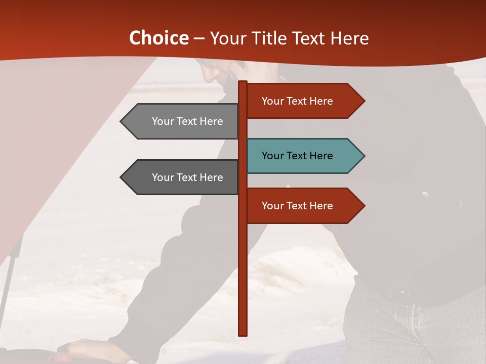 Unhappy Jeans Snow PowerPoint Template