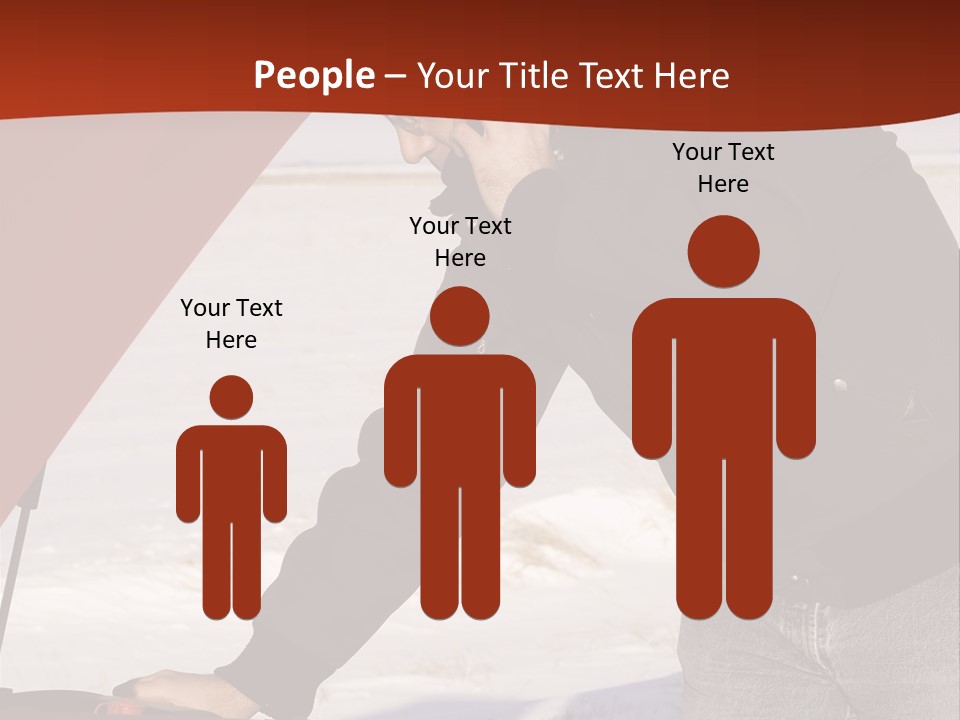 Unhappy Jeans Snow PowerPoint Template