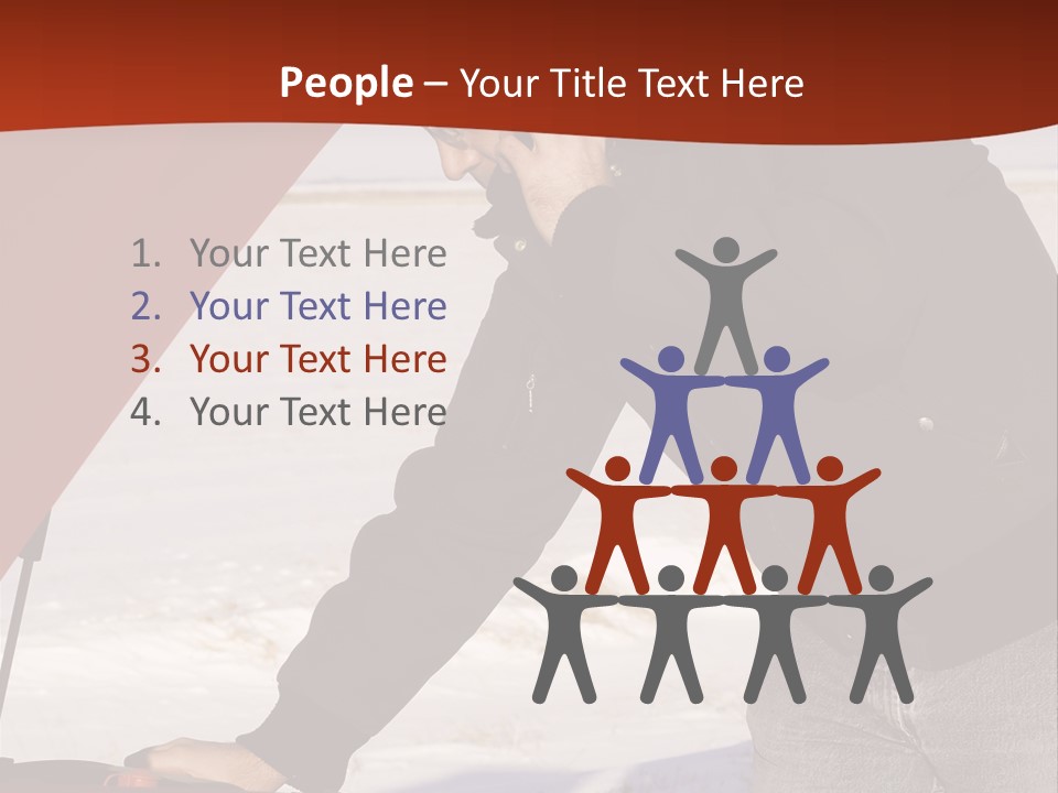 Unhappy Jeans Snow PowerPoint Template