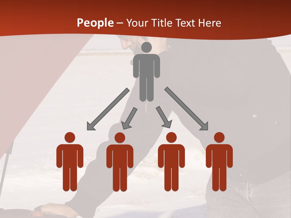 Unhappy Jeans Snow PowerPoint Template