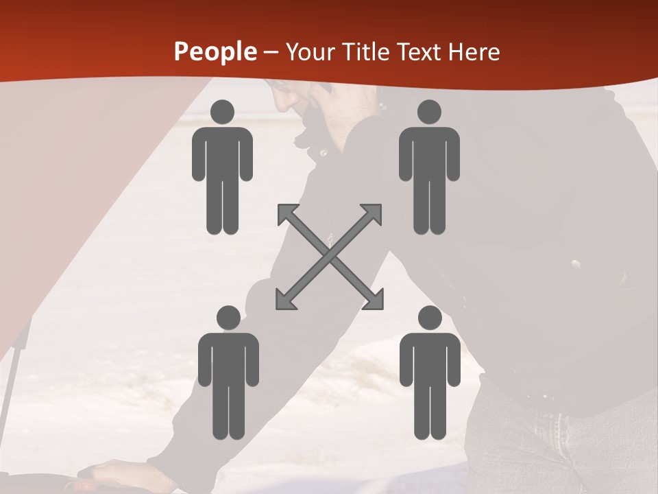 Unhappy Jeans Snow PowerPoint Template