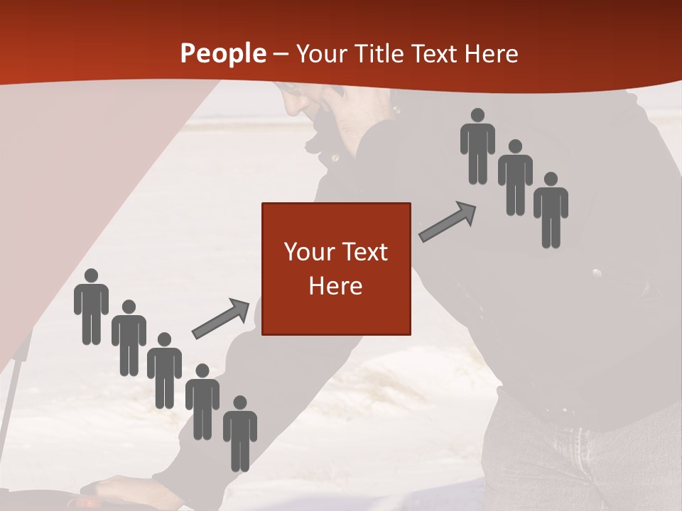 Unhappy Jeans Snow PowerPoint Template