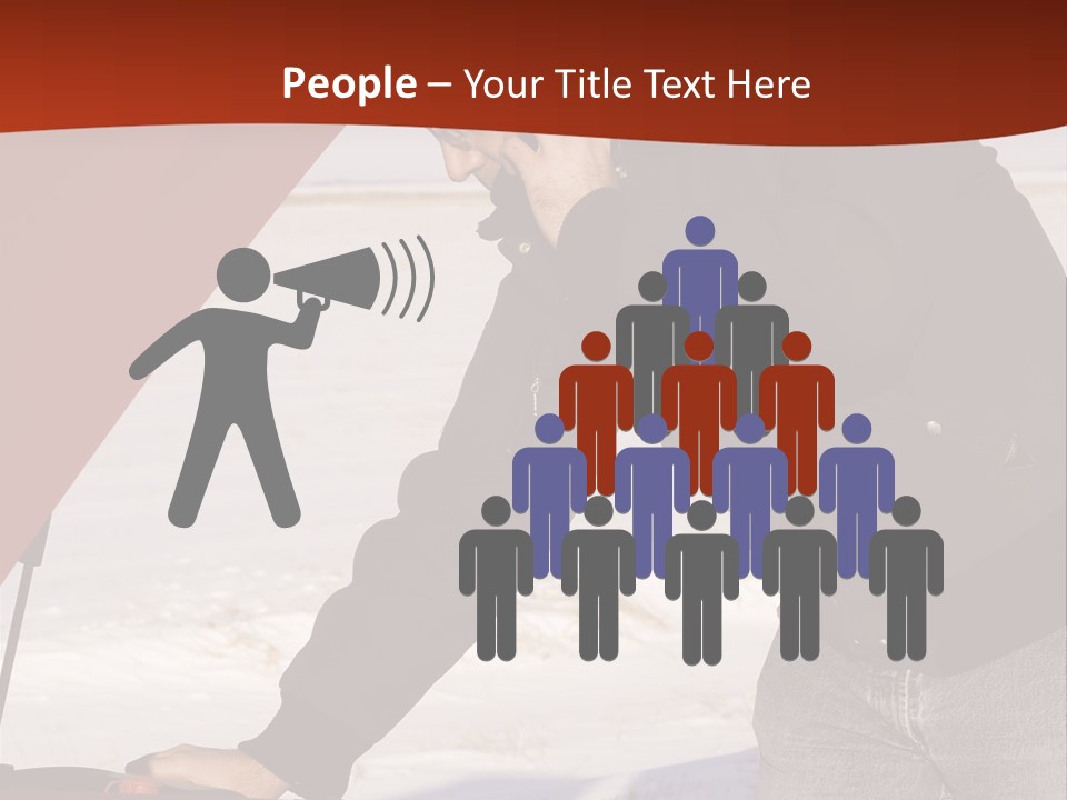 Unhappy Jeans Snow PowerPoint Template