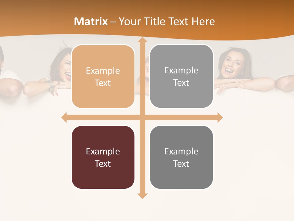 Arrow Smile Female PowerPoint Template