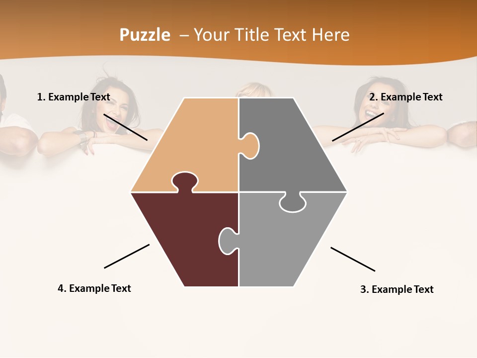 Arrow Smile Female PowerPoint Template