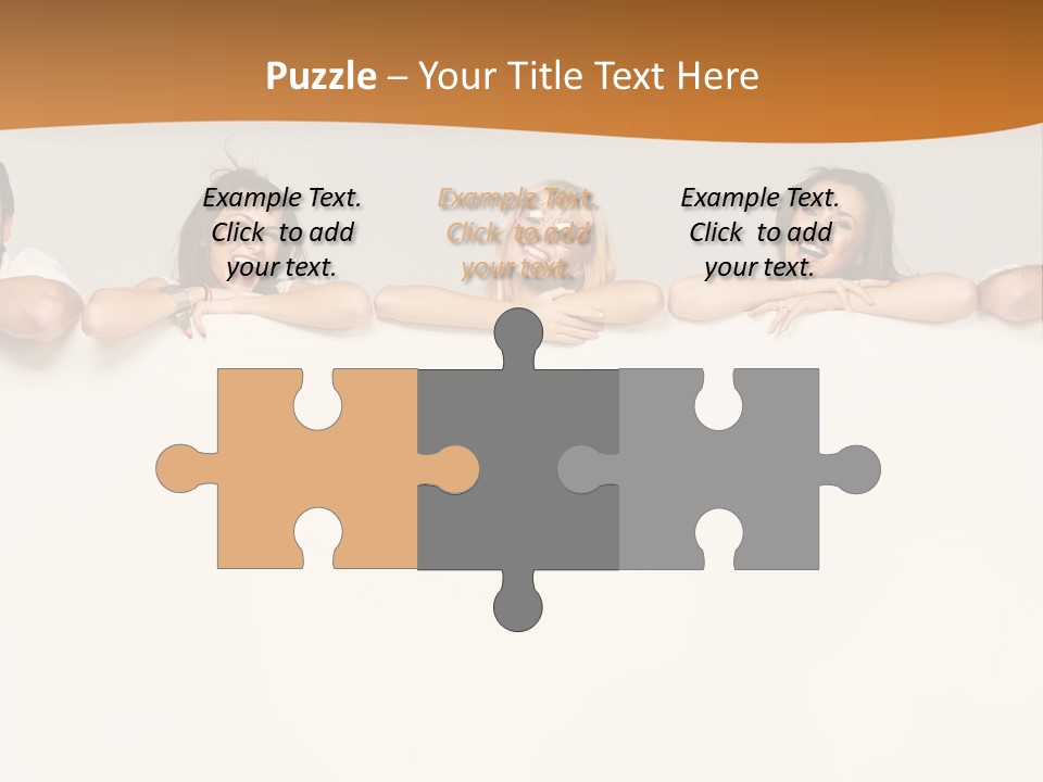 Arrow Smile Female PowerPoint Template