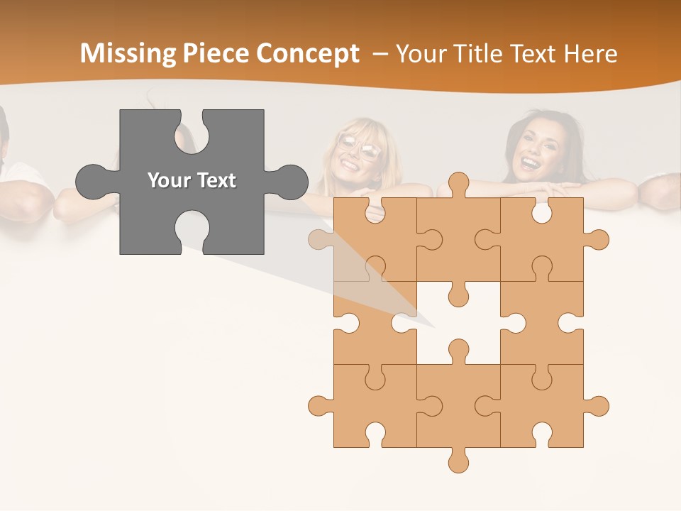 Arrow Smile Female PowerPoint Template