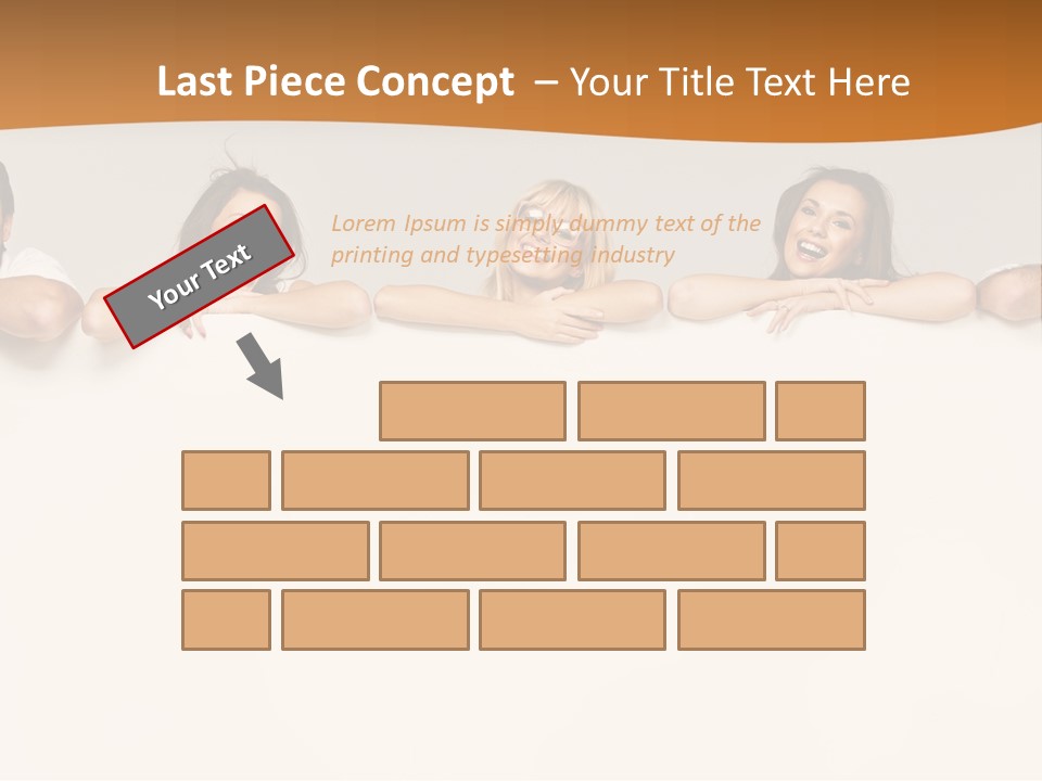 Arrow Smile Female PowerPoint Template