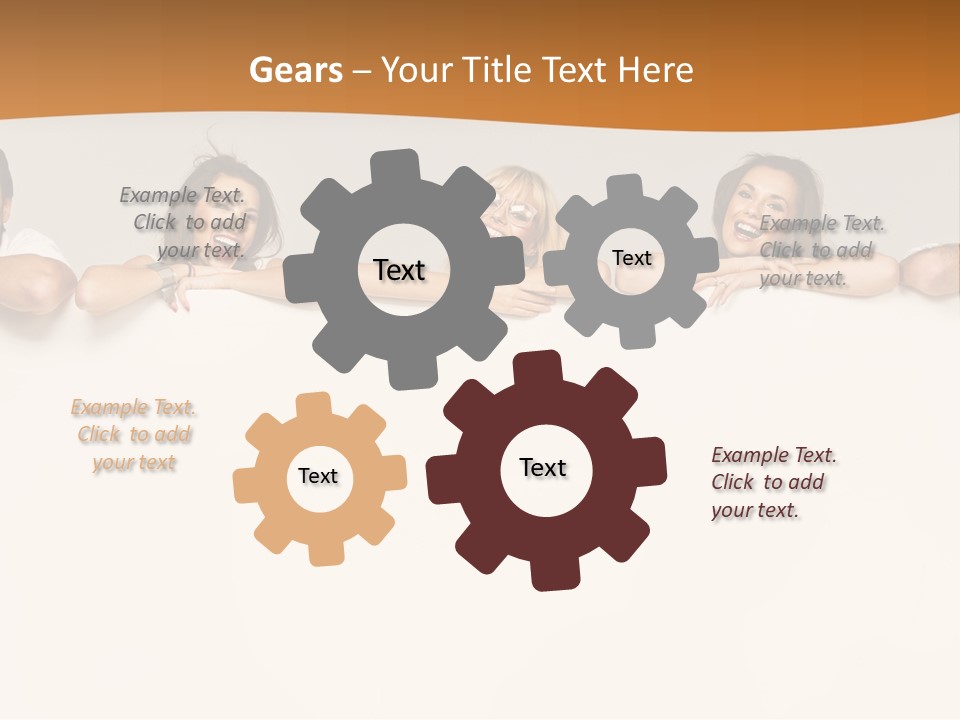 Arrow Smile Female PowerPoint Template