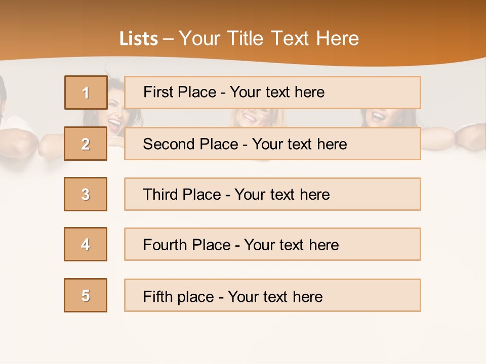 Arrow Smile Female PowerPoint Template