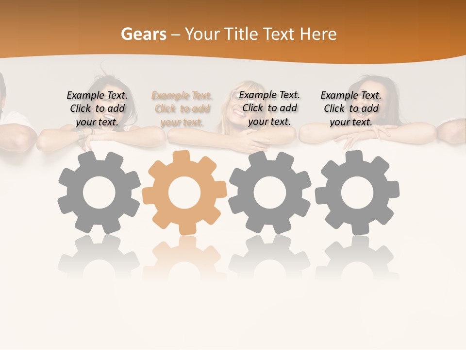 Arrow Smile Female PowerPoint Template