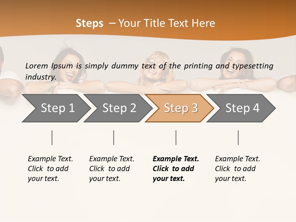 Arrow Smile Female PowerPoint Template