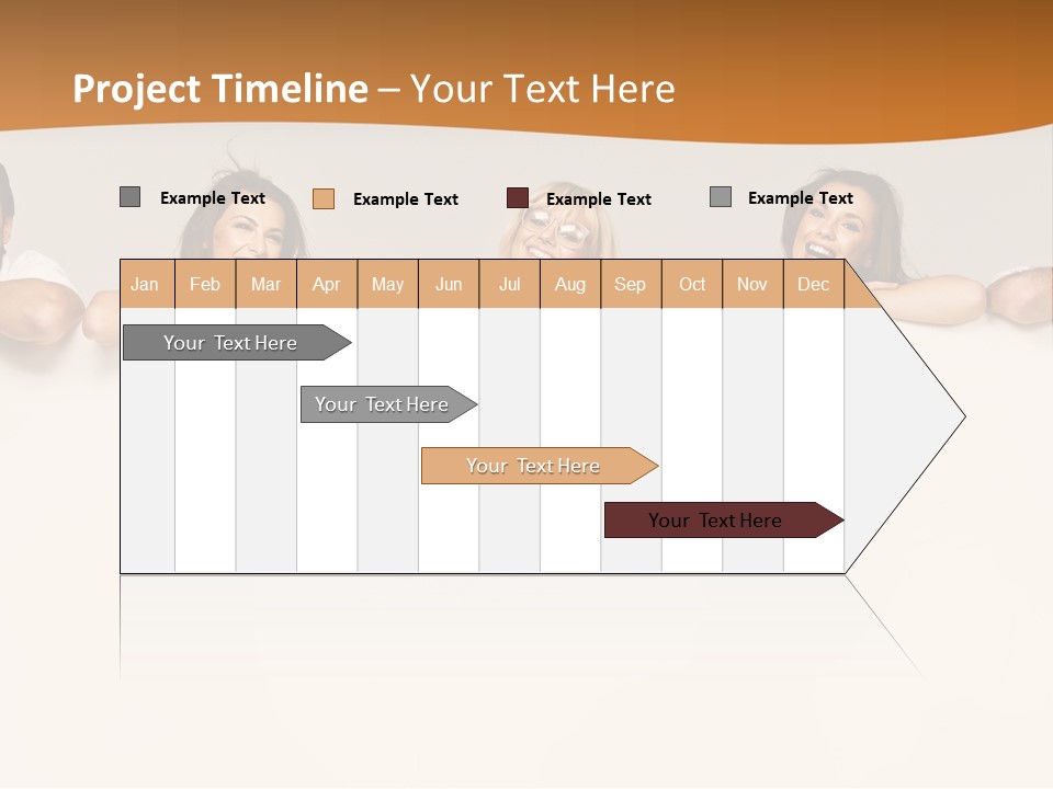 Arrow Smile Female PowerPoint Template