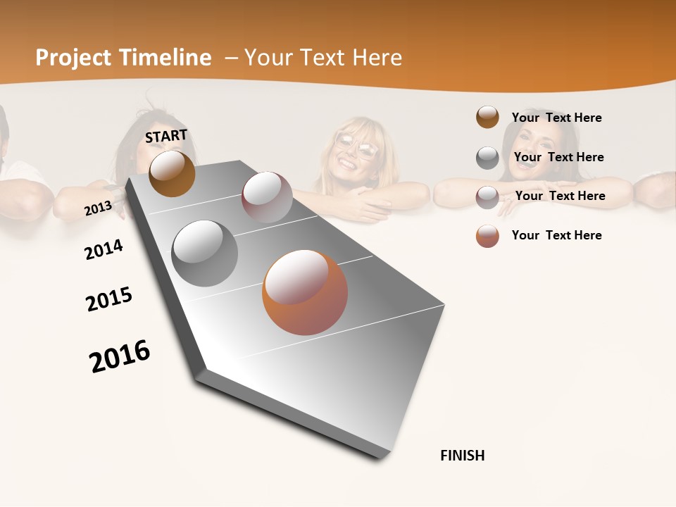 Arrow Smile Female PowerPoint Template