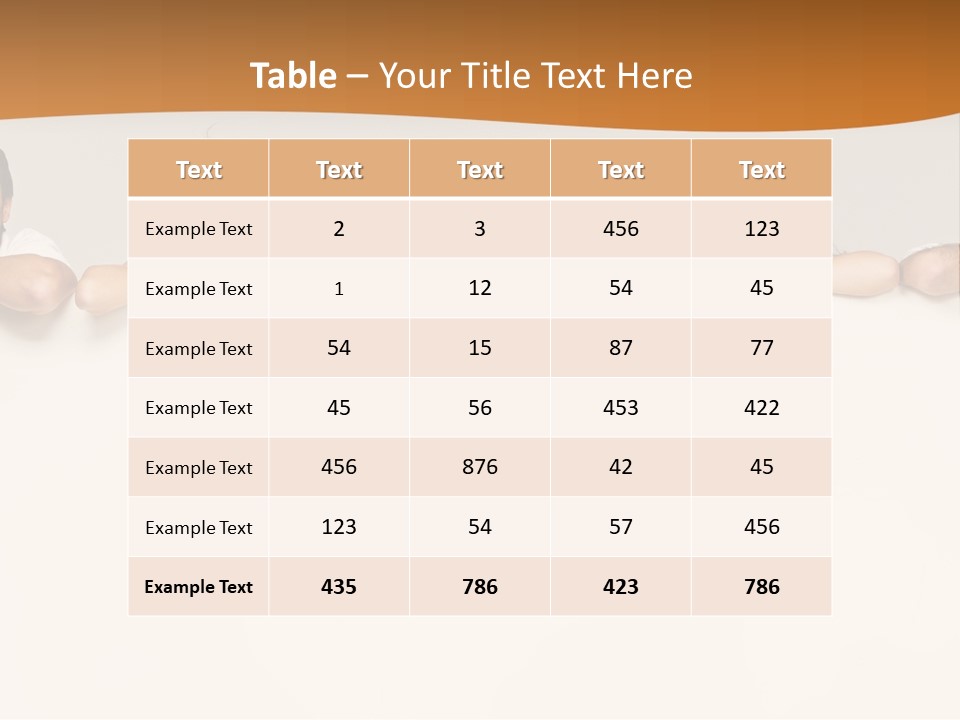 Arrow Smile Female PowerPoint Template