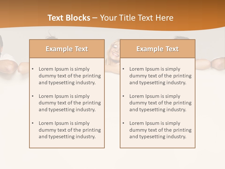 Arrow Smile Female PowerPoint Template