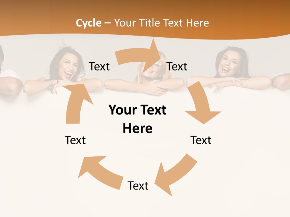 Arrow Smile Female PowerPoint Template