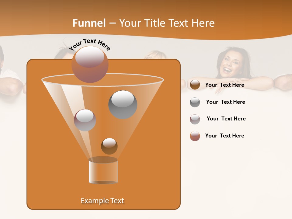 Arrow Smile Female PowerPoint Template