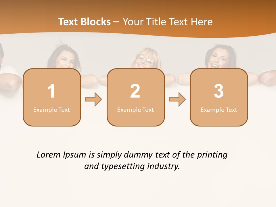 Arrow Smile Female PowerPoint Template
