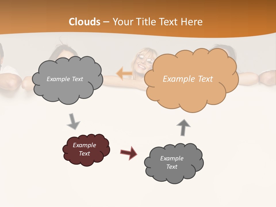 Arrow Smile Female PowerPoint Template