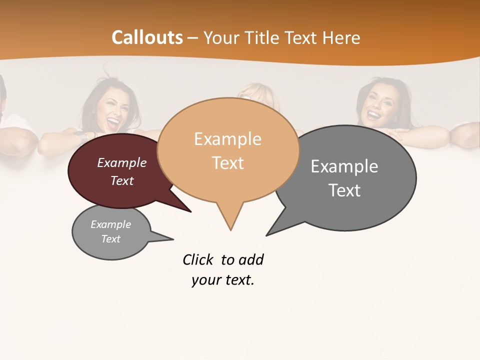 Arrow Smile Female PowerPoint Template