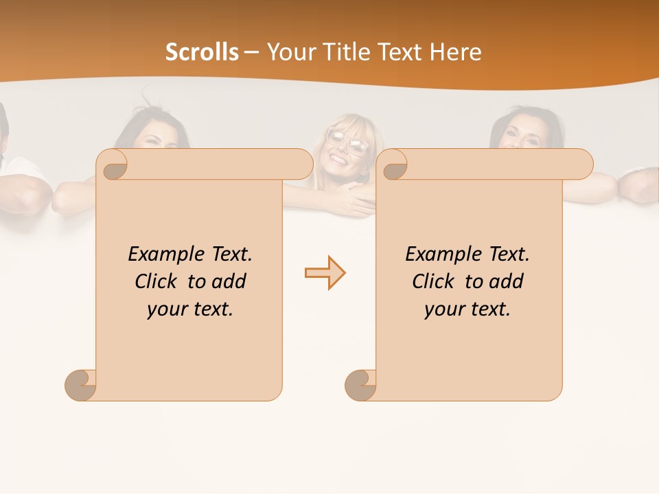 Arrow Smile Female PowerPoint Template