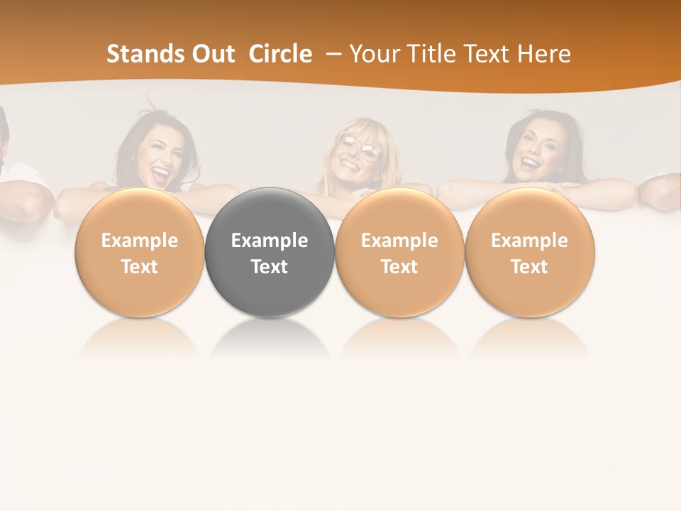 Arrow Smile Female PowerPoint Template