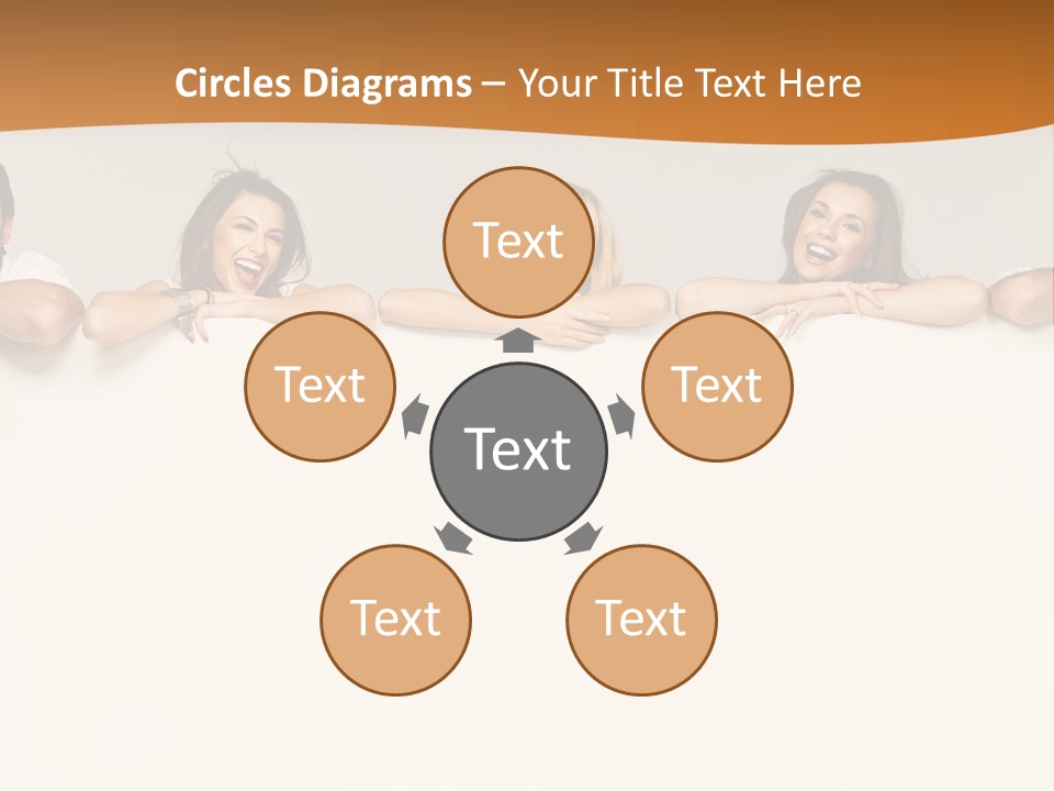 Arrow Smile Female PowerPoint Template