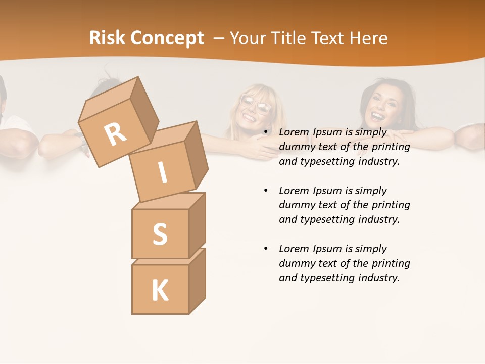 Arrow Smile Female PowerPoint Template