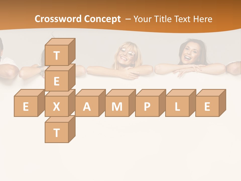 Arrow Smile Female PowerPoint Template