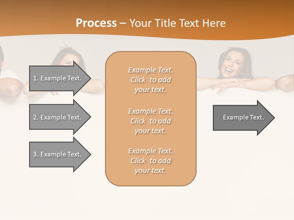 Arrow Smile Female PowerPoint Template