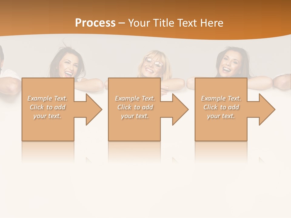 Arrow Smile Female PowerPoint Template