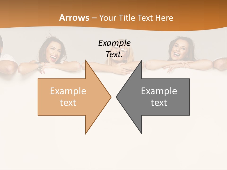 Arrow Smile Female PowerPoint Template