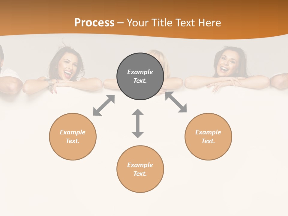 Arrow Smile Female PowerPoint Template