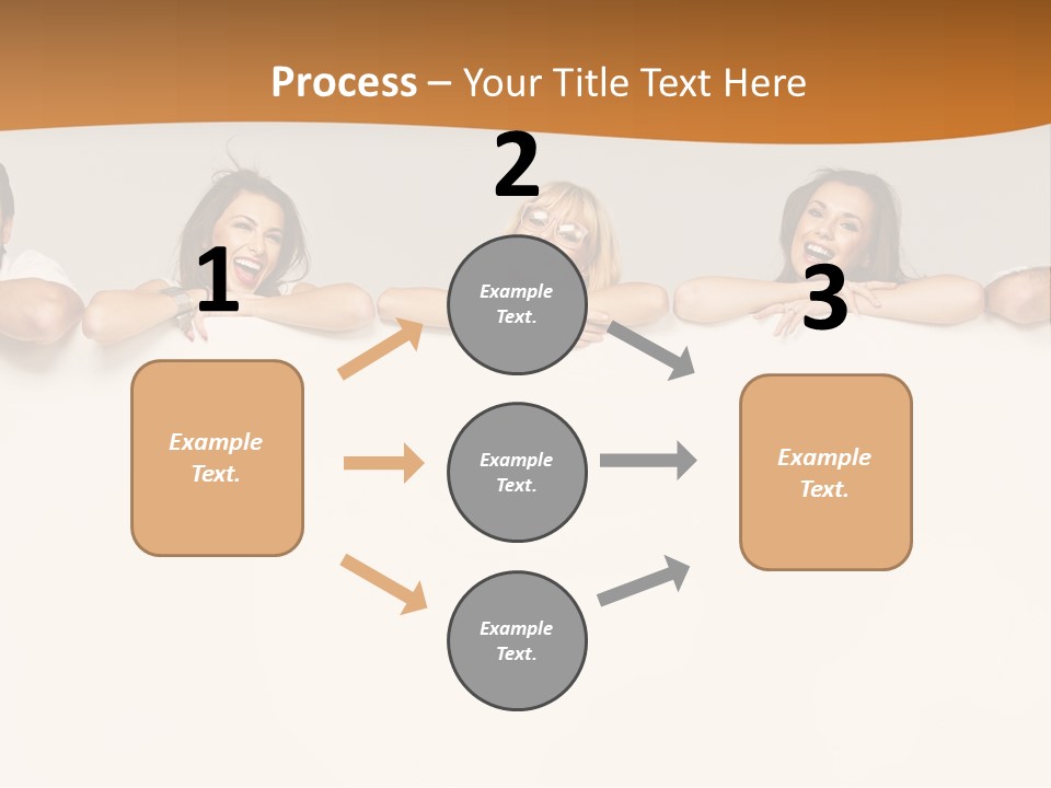 Arrow Smile Female PowerPoint Template