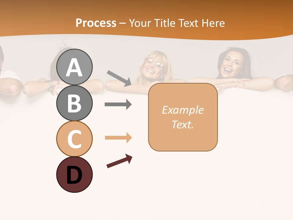 Arrow Smile Female PowerPoint Template