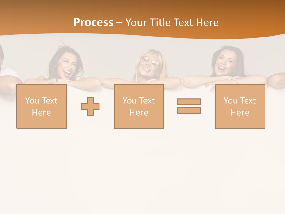 Arrow Smile Female PowerPoint Template