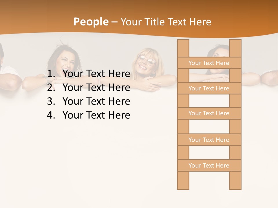 Arrow Smile Female PowerPoint Template