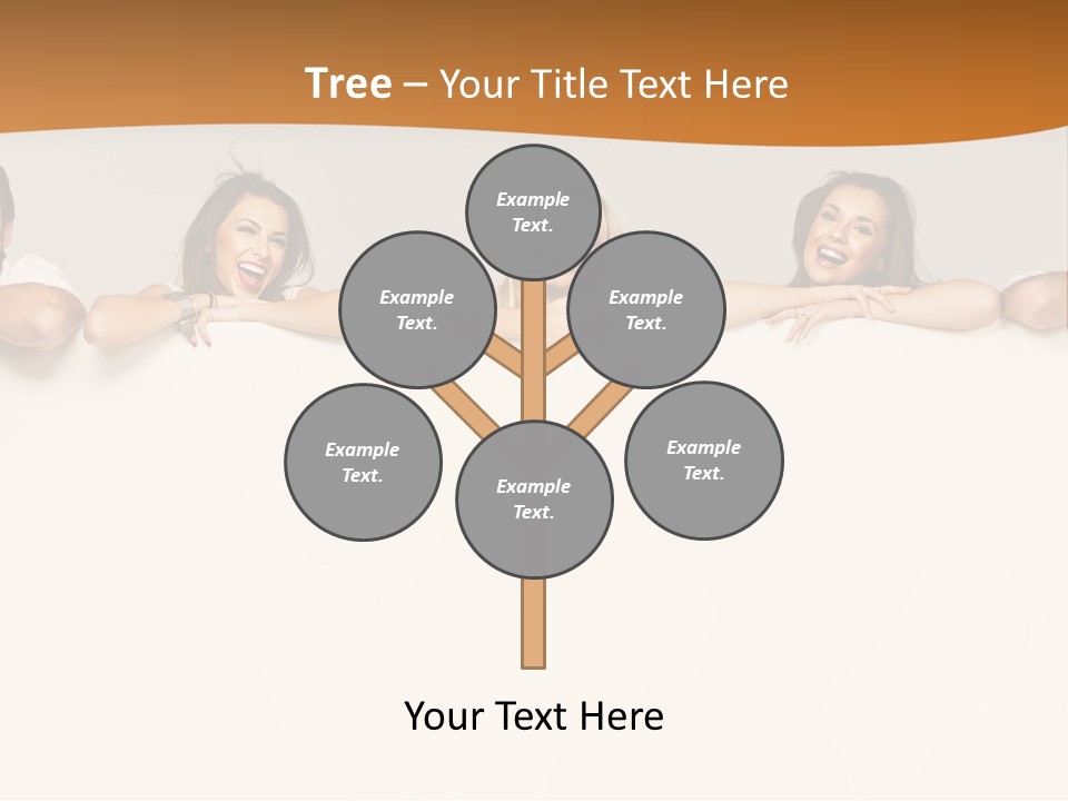 Arrow Smile Female PowerPoint Template