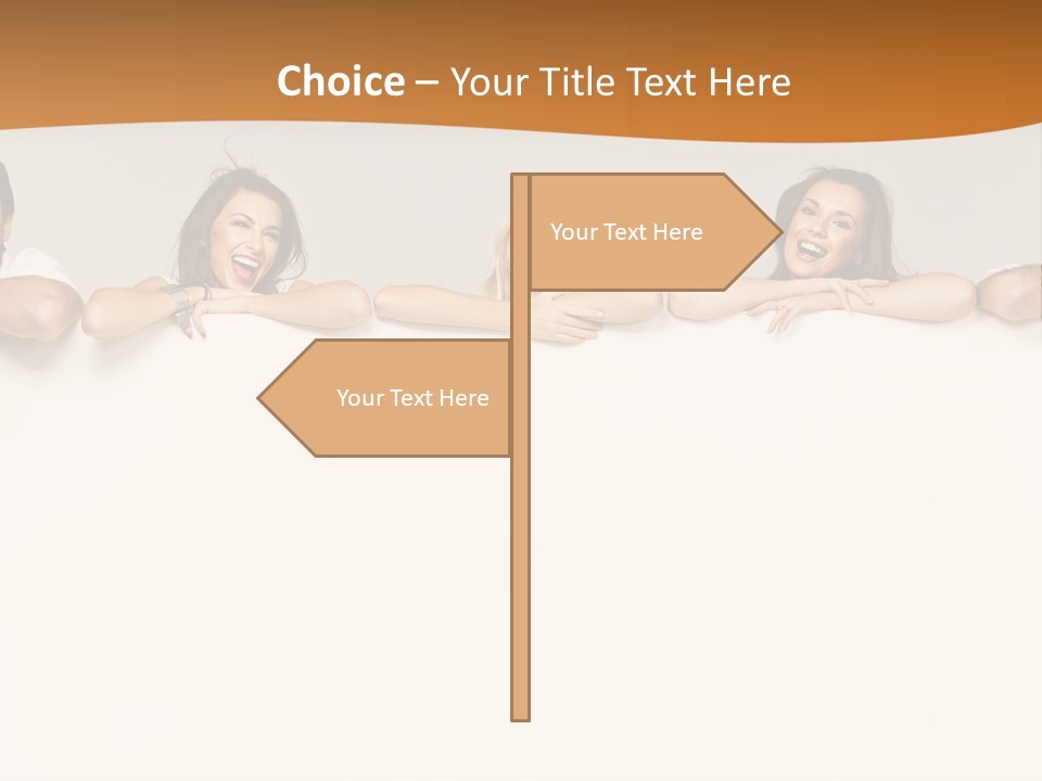 Arrow Smile Female PowerPoint Template