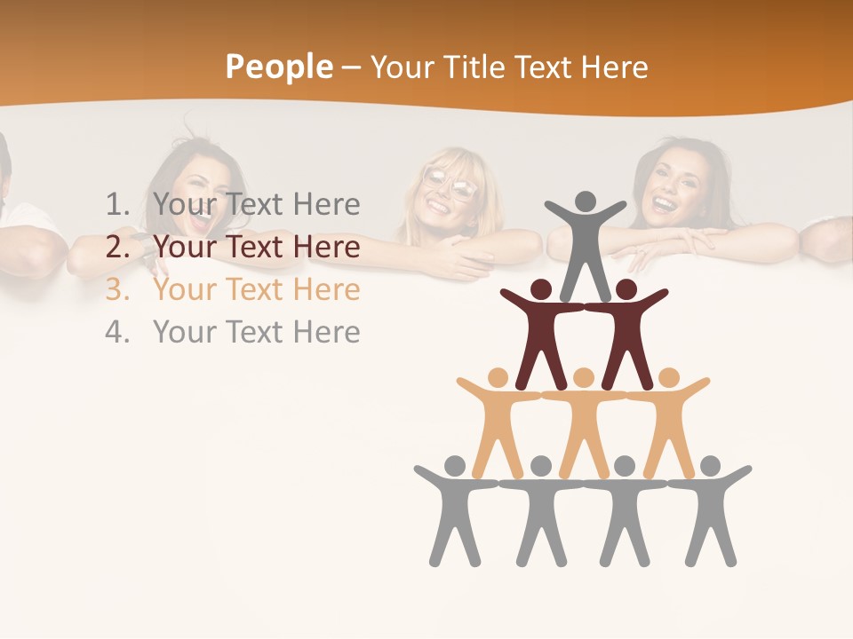 Arrow Smile Female PowerPoint Template