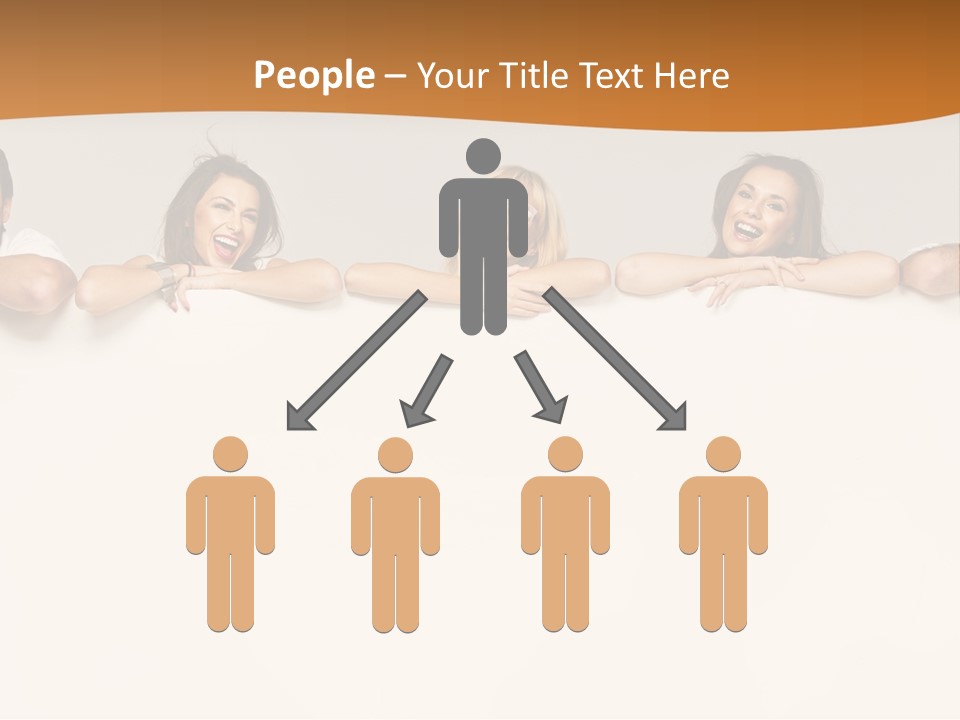 Arrow Smile Female PowerPoint Template