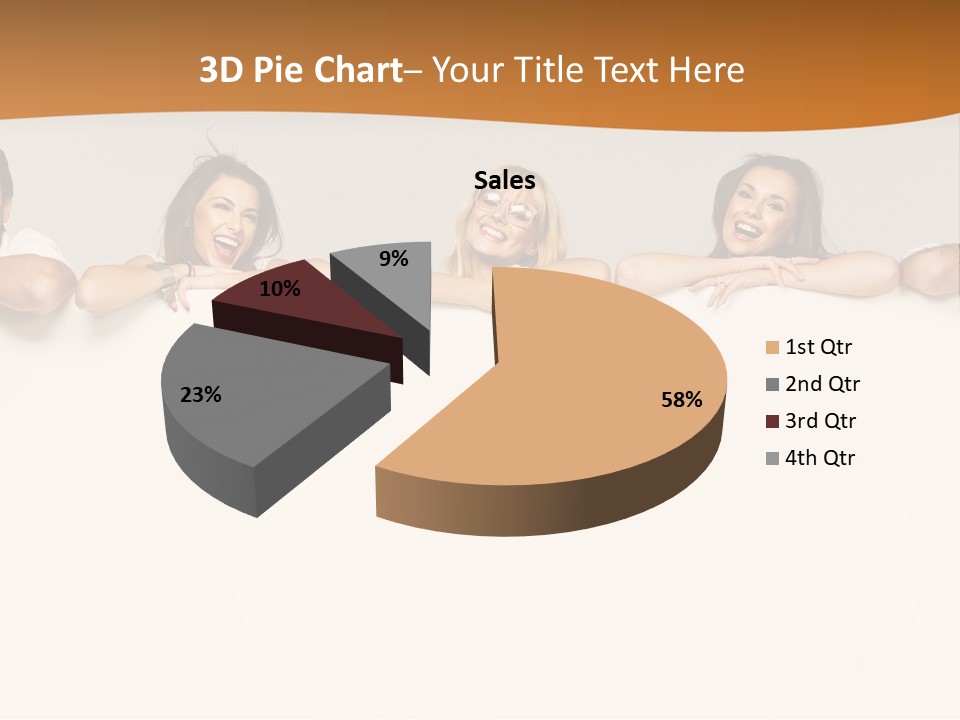 Arrow Smile Female PowerPoint Template