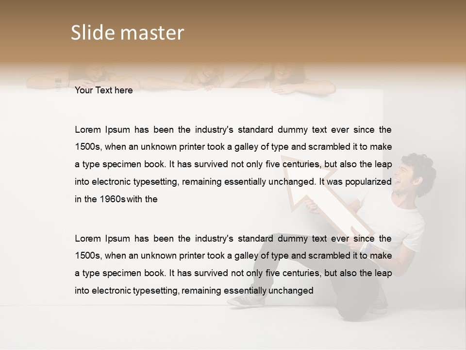 Sale Gesturing Together PowerPoint Template