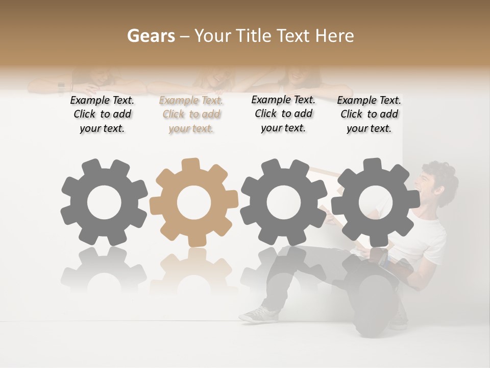 Sale Gesturing Together PowerPoint Template