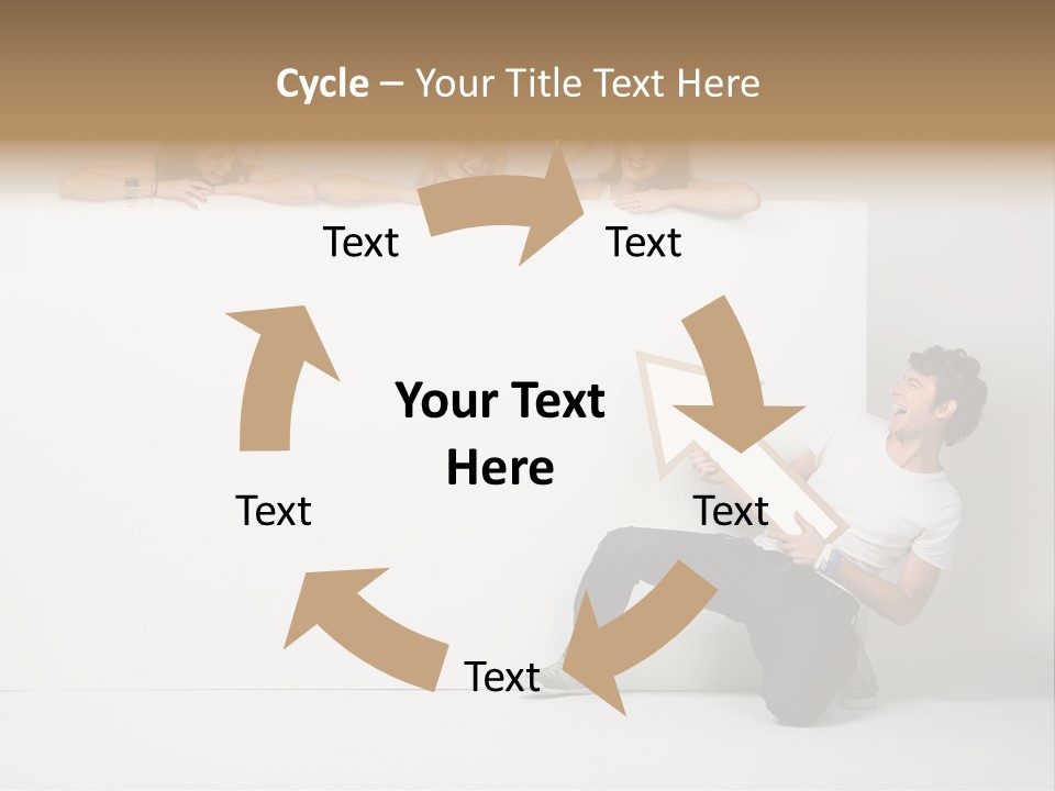 Sale Gesturing Together PowerPoint Template