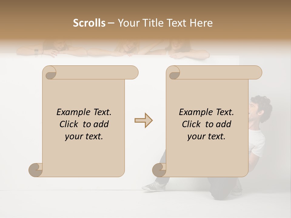 Sale Gesturing Together PowerPoint Template